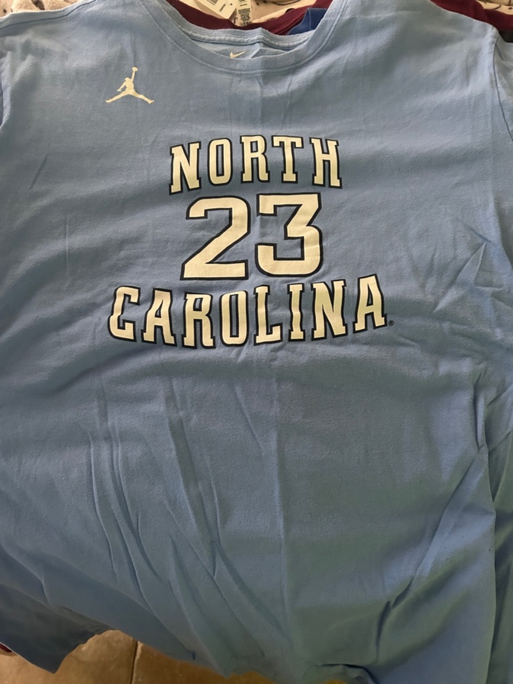 Jordan Light Blue North Carolina 23 Graphic Tee